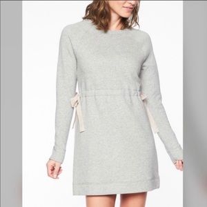 Athleta Studio Cinch Sweatshirt Dress